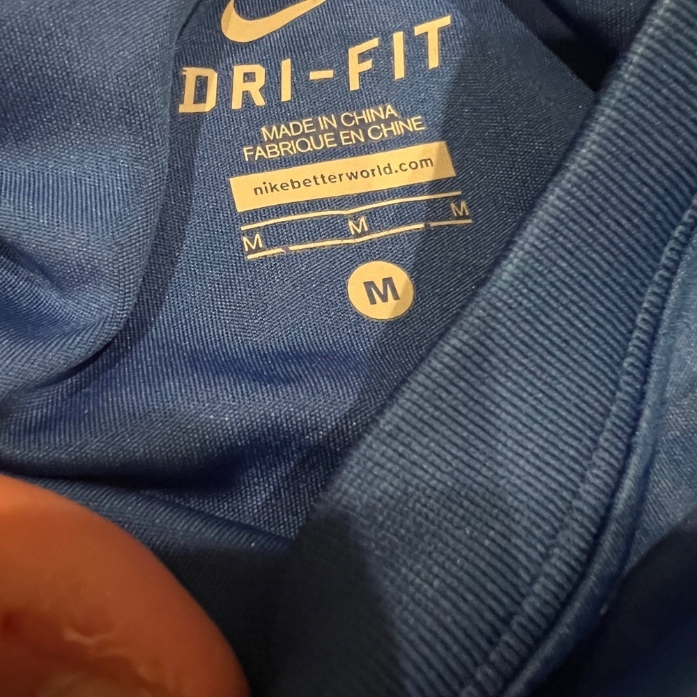 Nike Blue Dri-FIT Sports Shirt - Picture 3 of 4